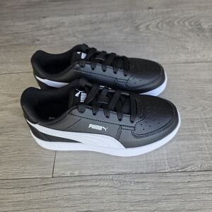 Puma Kids Black and White Sneakers